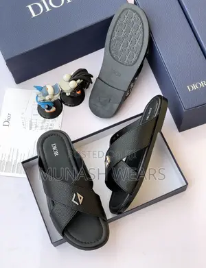 Original Leather Dior Slipers