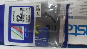 Brother Label Tape - Tze231 - 12mm - Black on White