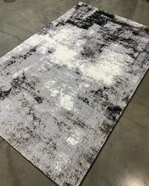 Modern Black Turkish Persian Centre Rug