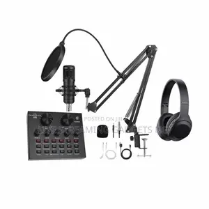 V8 Sound Card + Bm800 Mic Set Combo