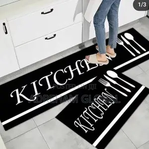 2in1 Water Absorber Rubber Kitchen Mat