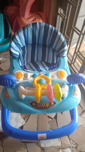 Movable Foldable Walker With Music Hanging Toys