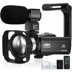 Camcorder Video Camera - Ultra Hd 48mp Wifi - Camera Mic