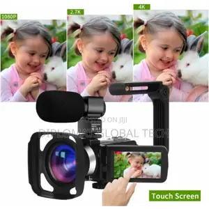 Camcorder Video Camera - Ultra Hd 48mp Wifi - Camera Mic