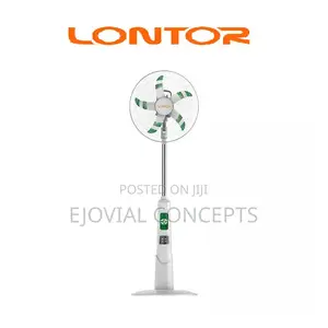 Lontor 16-Inch Rechargeable Standing Fan White CTL-CF034-16C