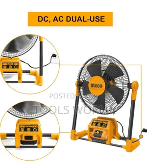 Cordless Portable Fan With Battery and Charger, Plug In