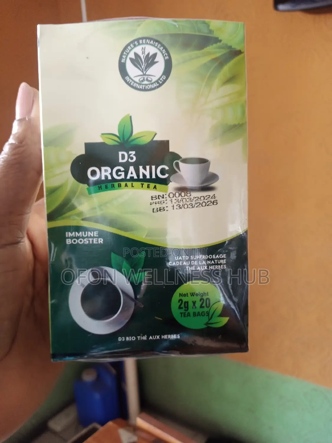 NRI D3 Organic Tea