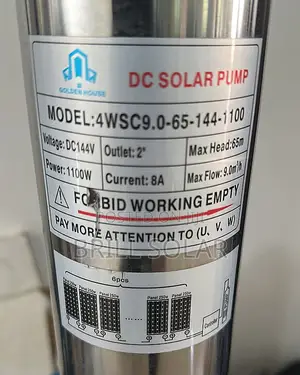1.5hp GOLDEN HOUSE DC Solar Submersible Pump