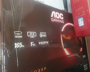 AOC 34" Monitor . Refresh Rate 165hz