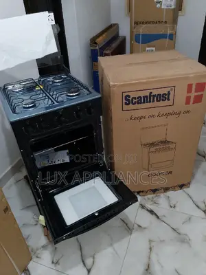 The Scanfrost Cooker With Stainless Steel Hobs