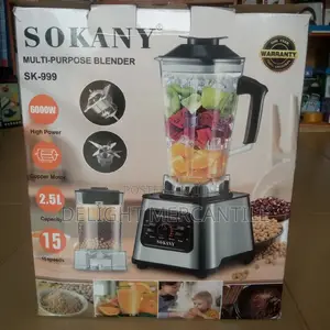 Sokany Powerful Electric Blender 6000 Watts 2 Cups