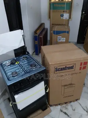 Scanfrost 4 Burner Gas Cooker - Ck5400b - Black