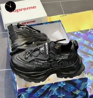 Louis Vuitton Luxury (Double-Sole) Black Sneakers