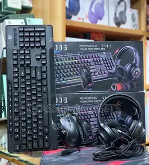 TZ5006 5in1 Combo Gaming Set-Mouse/Keyboard/Headset/Mousepad