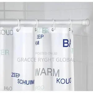 140/260cm Extendable Shower Curtain Pole