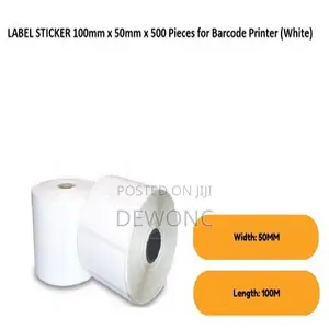 100*50mm Label Sticker - 500 PCS Per Roll