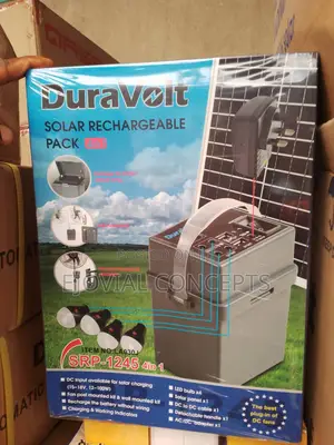 Duravolt Solar Rechargeable Pack 4in1