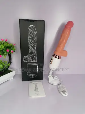 8 Inches Vibrating Female Telescopic Vibrator Dildo Sex Toy + Remote