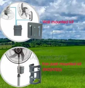 5in1 Solar Rechargeable Kit With 6" Fan