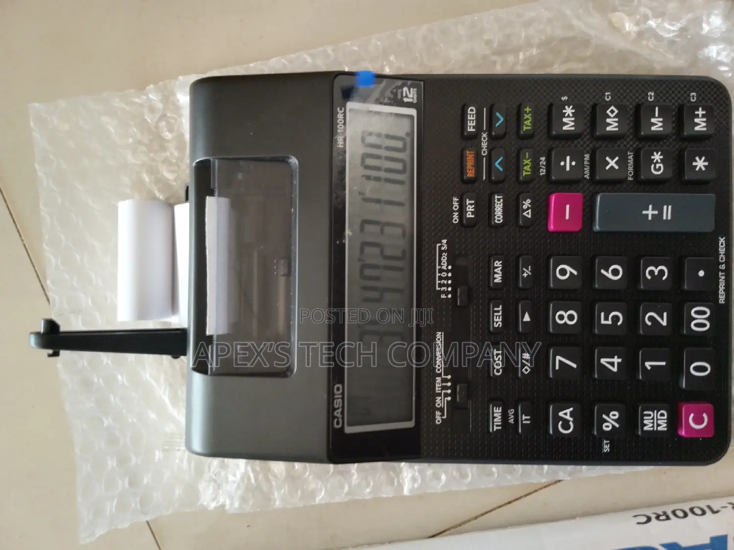 Casio Printing Calculator Hr-100rc