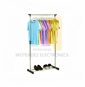Single Pole Heavy Duty Chrome Steel Indoor/Outdoor Hanger