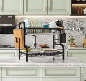 2layer Black Dish Drainer