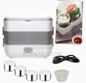 Stainless Steel Electric Lunch Box 110v 4in1 Double Layers