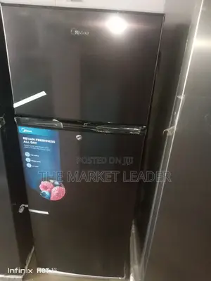 Midea Double Door Refrigerator Hd-273f Jazz Black
