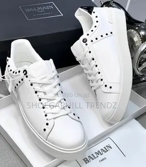 Balmain Sneakers- White and Black