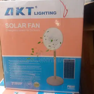 Rechargeable Akt Solar Standing Fan