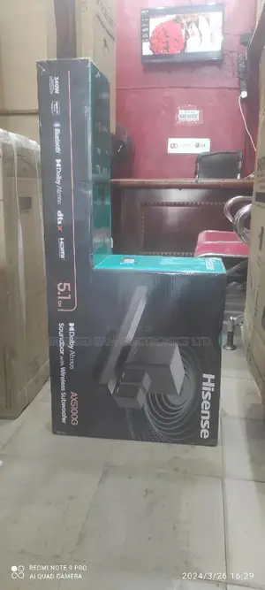 New 2024 Hisense 340watts Atoms Sound Bar Powerful Wireless