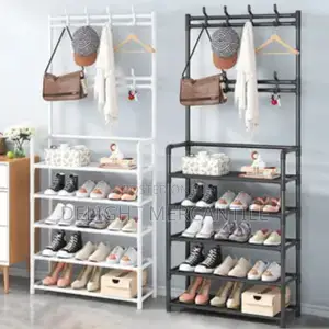 Multifunctional Shoe Clothes Hat Rack Organiser