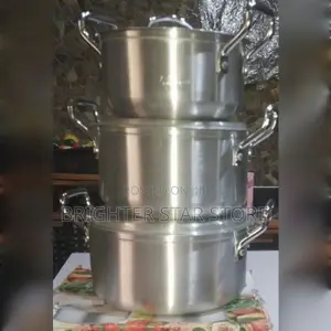 6pcs Aluminium Cooking Pots (Hoffner 3002) Size18, 20 22cm