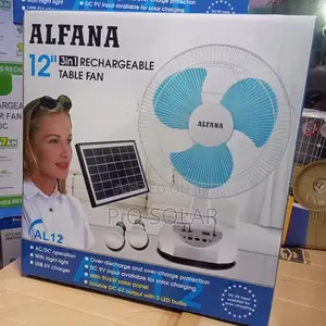 Alfana Rechargeable Solar Fan
