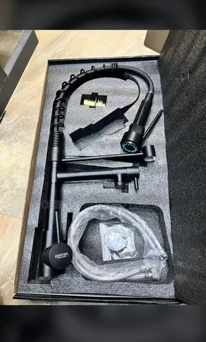 Matt Black Sink Mixer With Multiple Functions