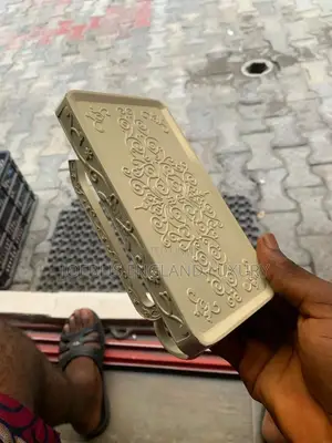 Tissue Holder With Tray Top to Place Phone
