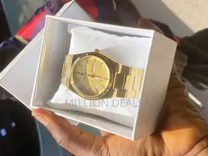 Gold Stainless Steel Men’S Wrist Watch