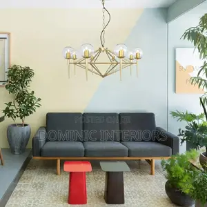 Glass Ball Lead Chandelier