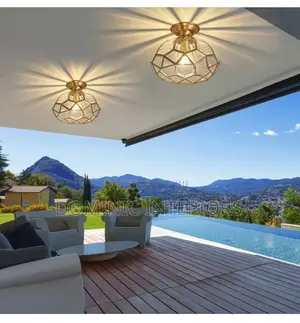 Round Glass Simple Chandelier