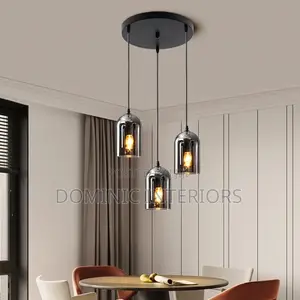 Designers Smoke a Grey Glass Chandelier
