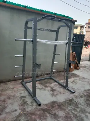 Commercial Smith Machine With Pull-Up and Squat Rack.