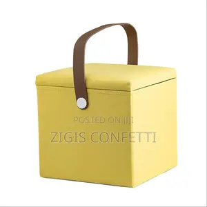 Folding Storage Stool Ottoman