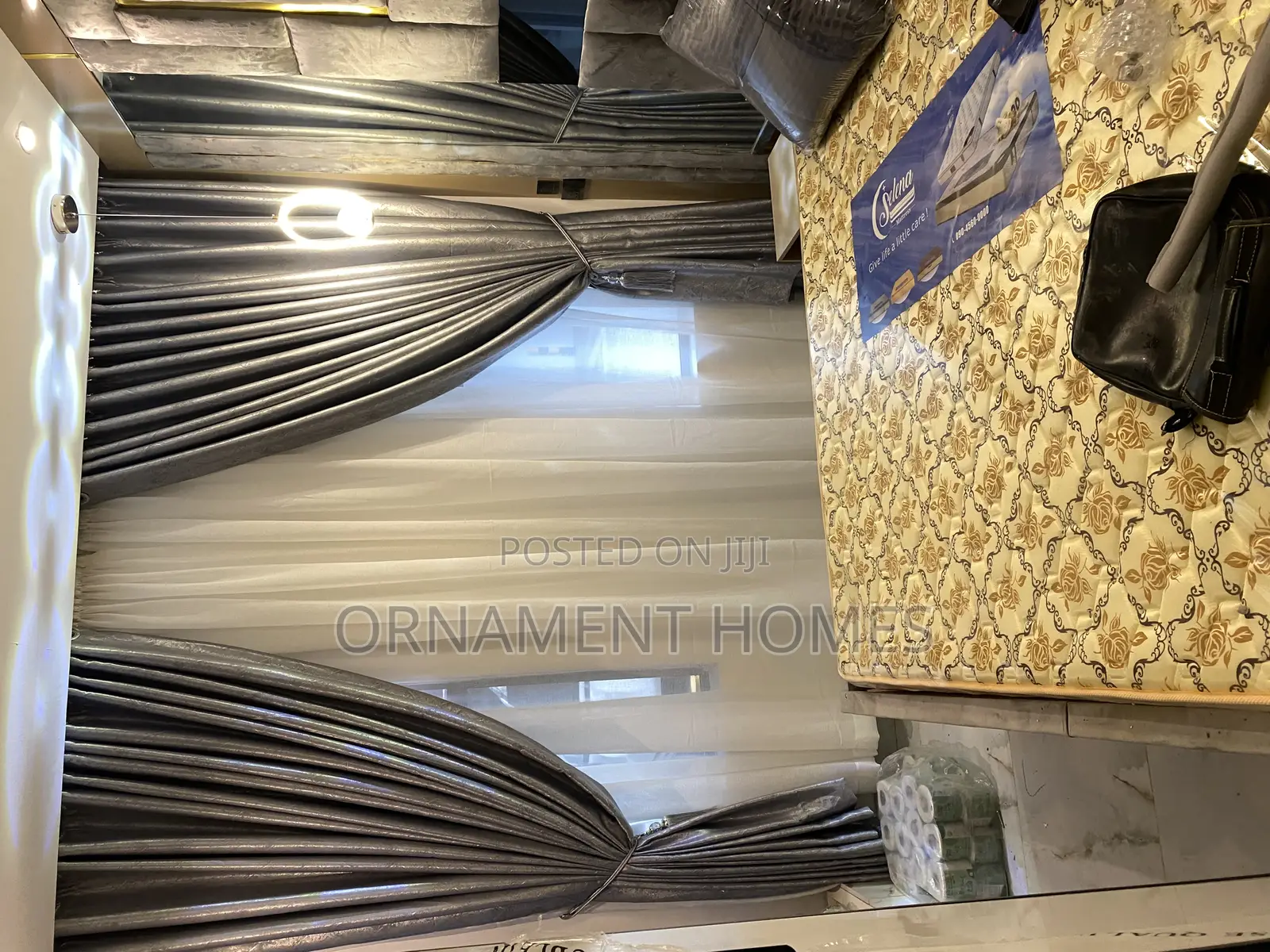 Elegant Grey Royal Curtain