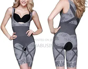 Bamboo Underbust Women Body Shapewear Bodysuit – Grey