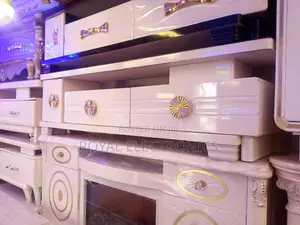 Imported White TV Stand With Drawer