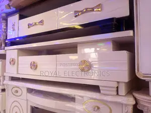 Classic Imported White TV Stand With Drawer