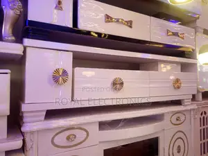 Modern Imported White TV Stand With Drawer