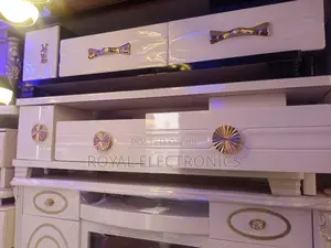 Superior Quality Imported White TV Stand With Drawer
