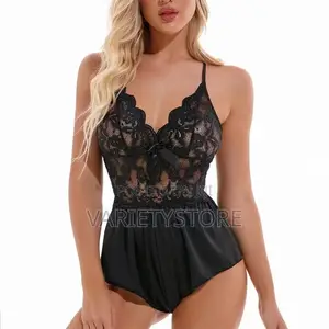 Deep v-Neck Sleeveless Open Back One Piece Bodysuits