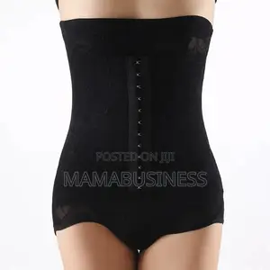 Underbust Tummy Tuck Cotrol Clip Adjustable Shapewear- Black